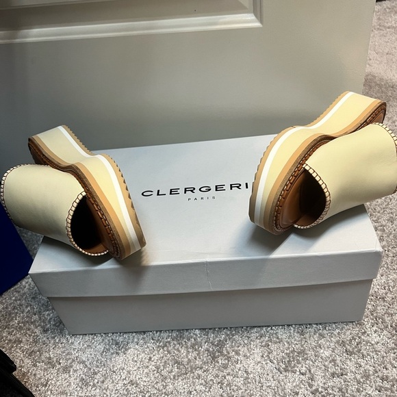 CLERGERIE PARIS Fastsp Womens Faux Leather Platform Slide Sandals-Size 6(36.5) - Picture 8 of 15